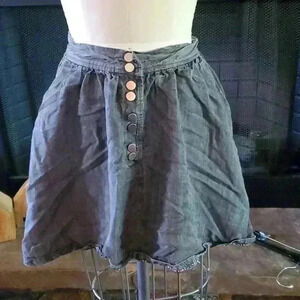 Vintage wash jean skirt
